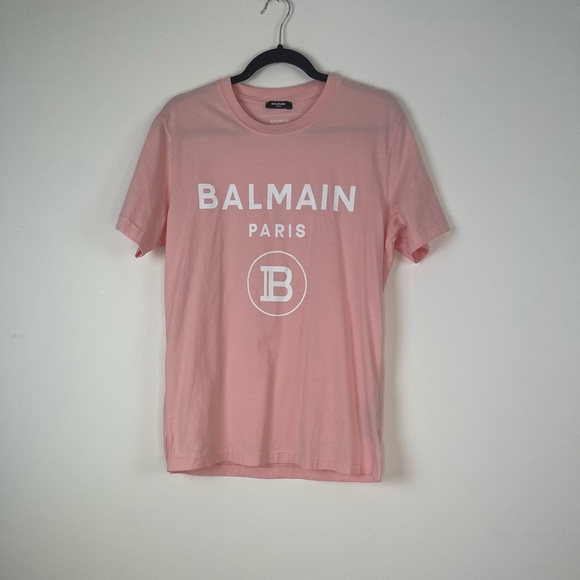 Authentic Balmain men unisex  oaj pink shirt - Picture 2 of 7